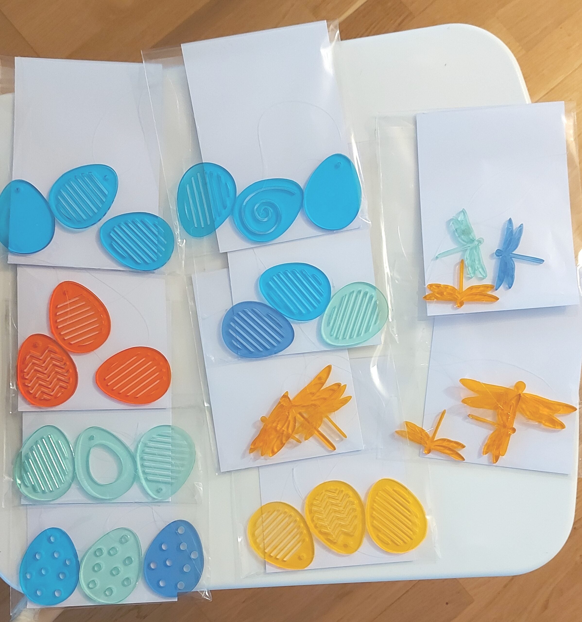 Påskdekorationer i laserskuret plexiglas (3-pack) RE:CRAFTED