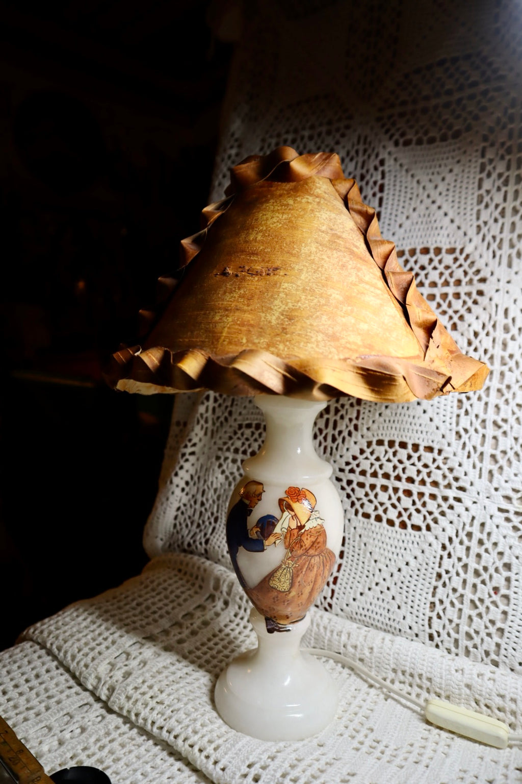 Farbror Blå tröstar Tant brun - lampa