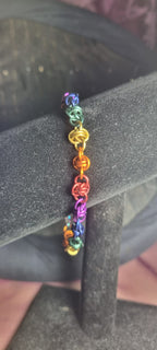 Tunn väv , barrel weave armband