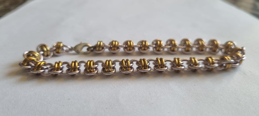 Tunn väv , barrel weave armband