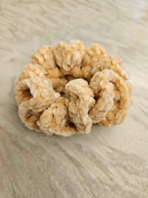 Beige Scrunchie