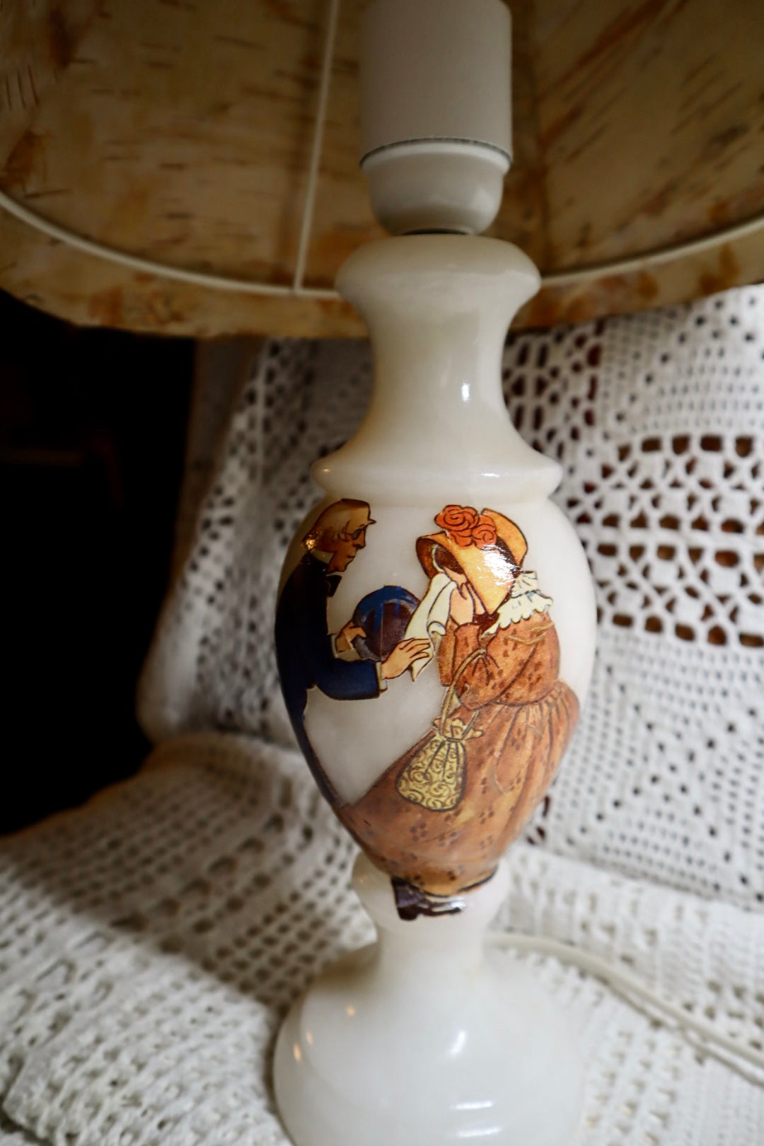 Farbror Blå tröstar Tant brun - lampa