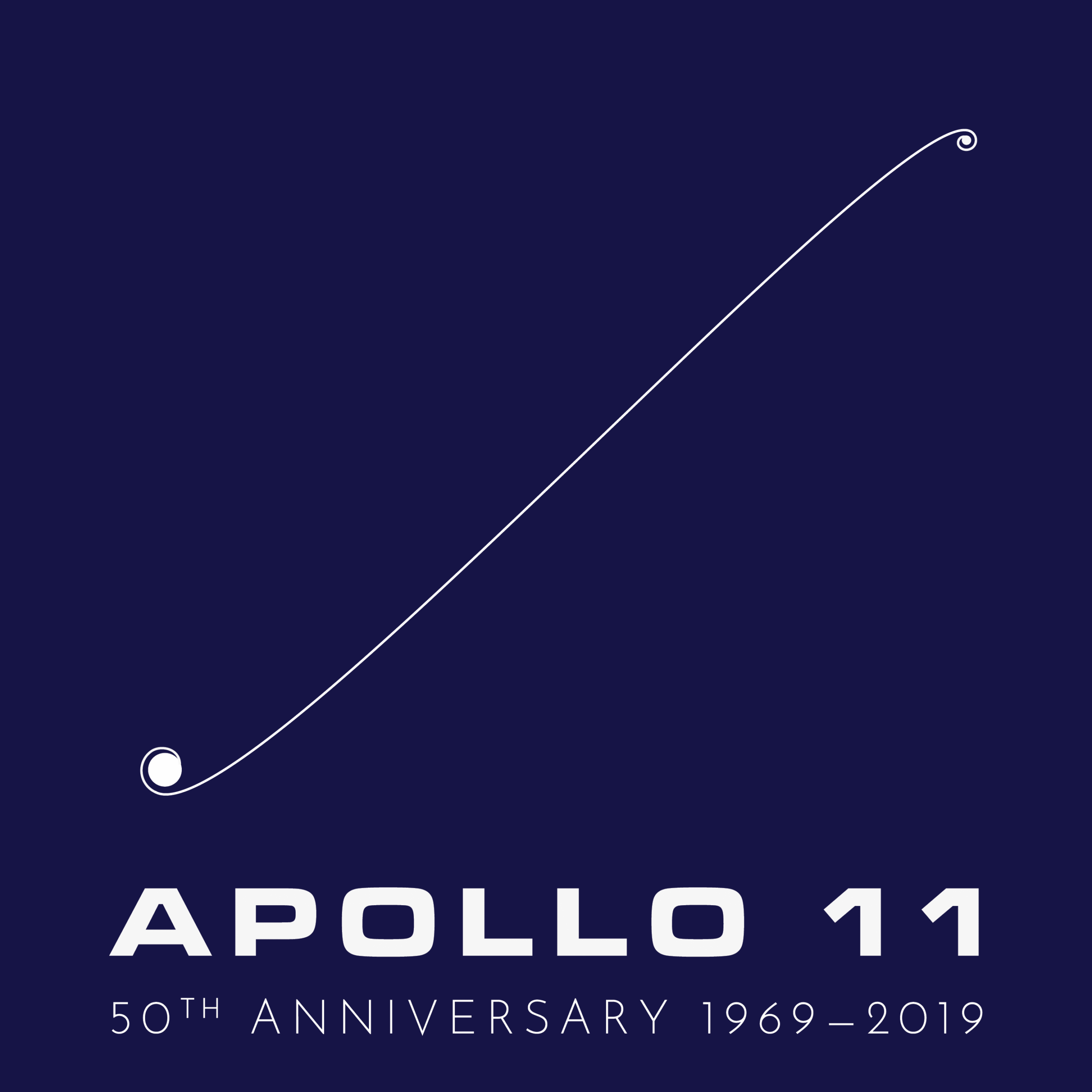 Klistermärke Apollo 11, Trajectory, 50 årsjubileum