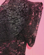 Dahlia - Svart spetstopp