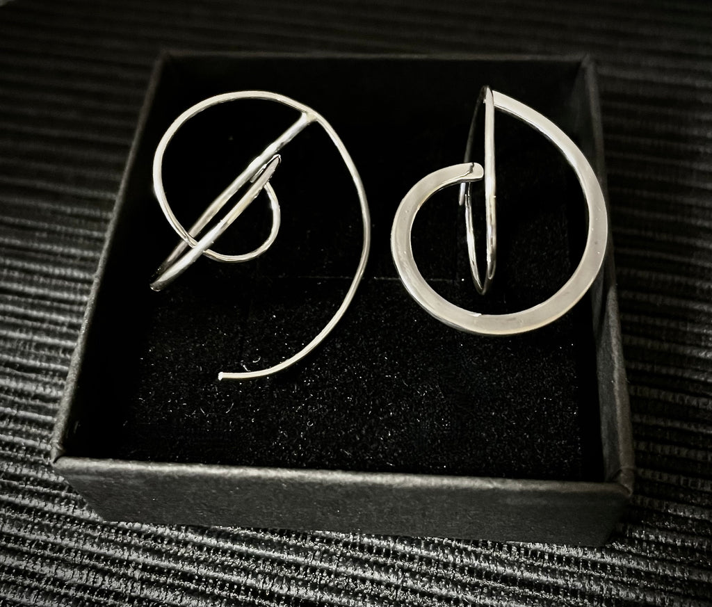 Örhängen "Sfär", silver 925