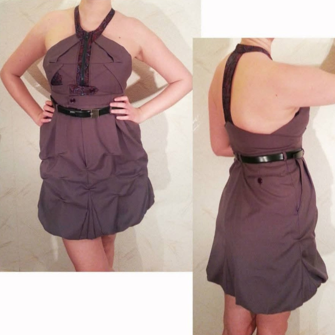 klänning av kostym och slips