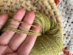 Handspun yarn made from mixed fibers