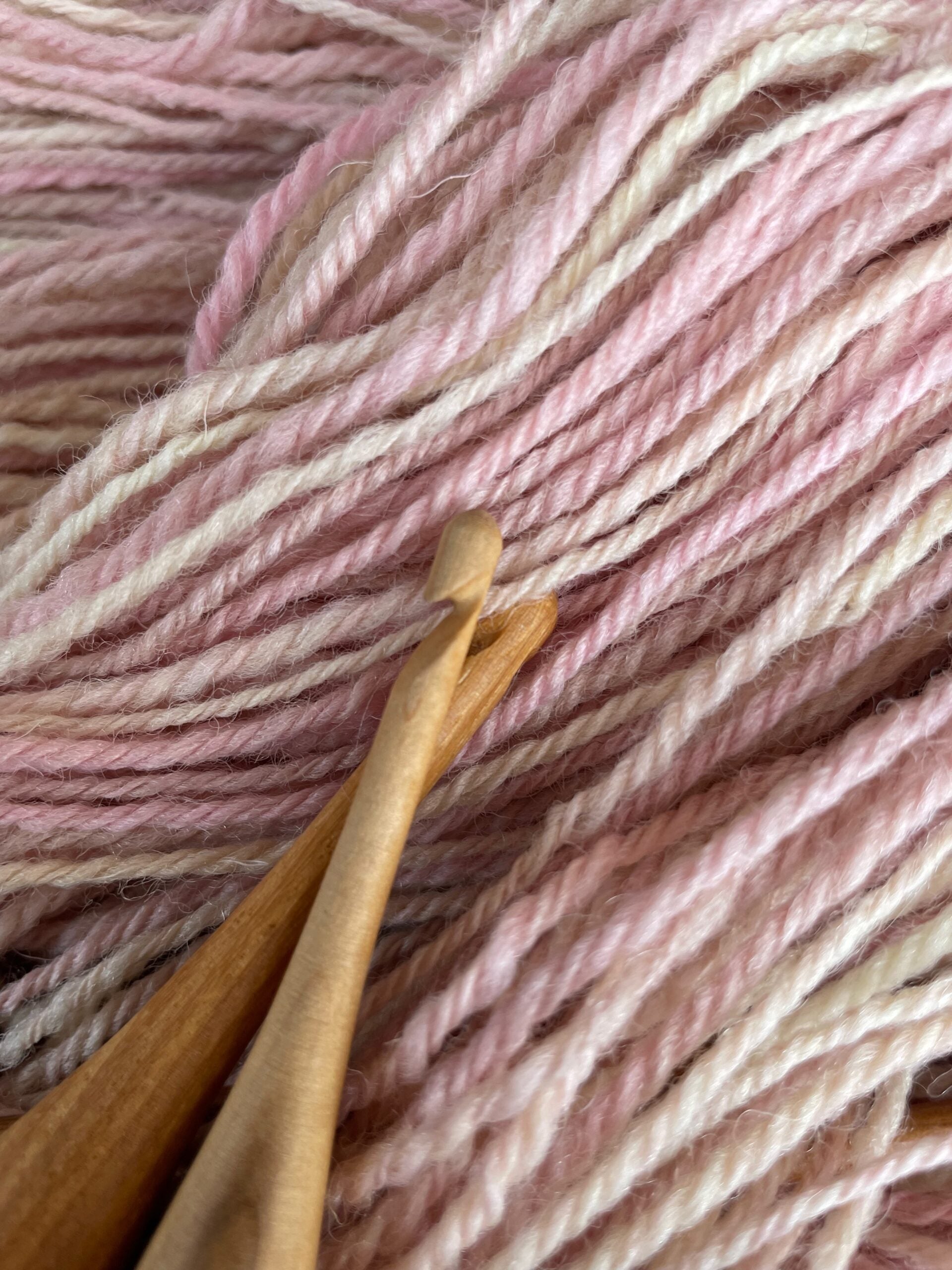 Ice Cream, handspun yarn