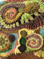 Forest Path, freeform crochet shrug