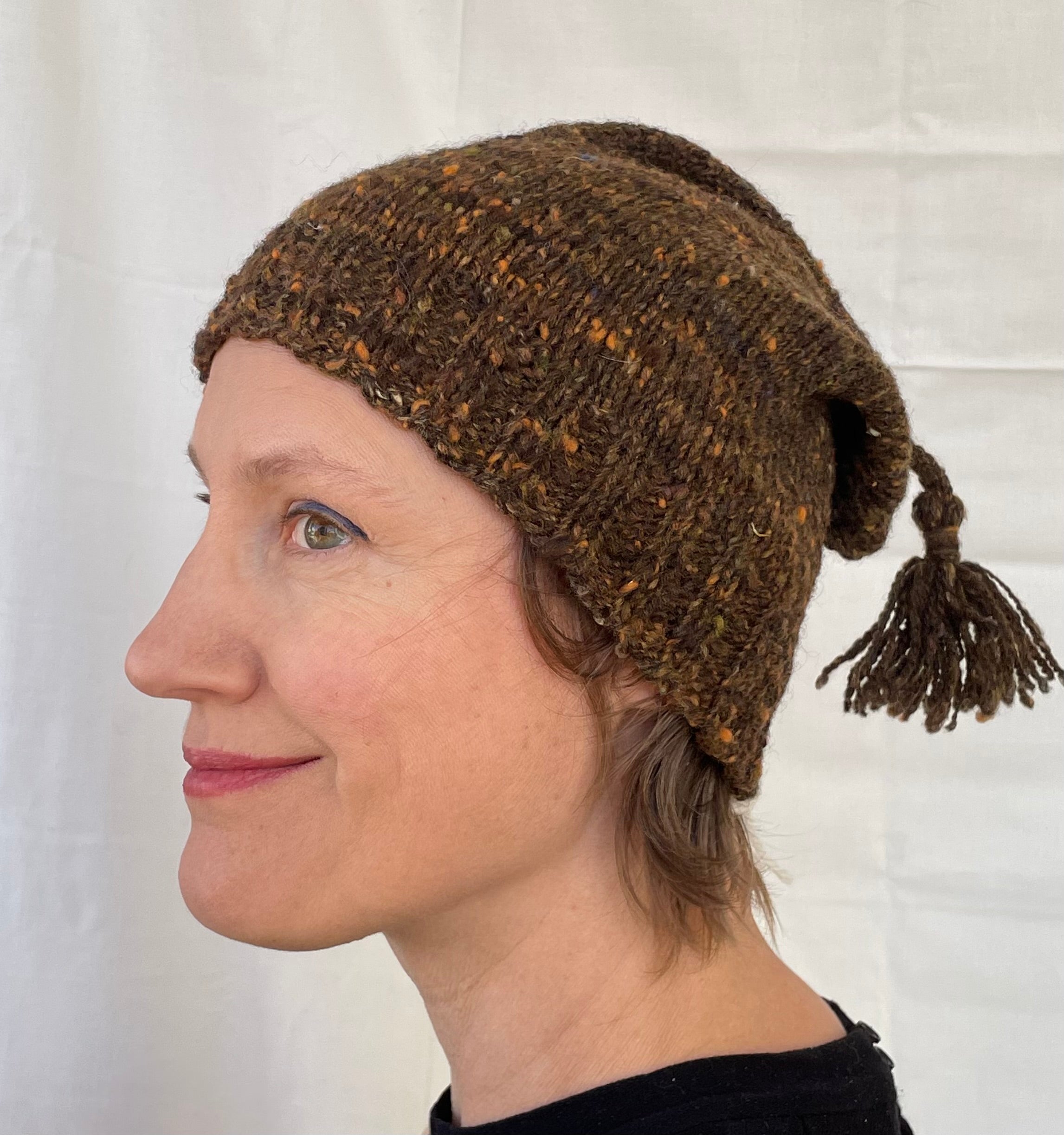 Brown Tweedy stocking cap