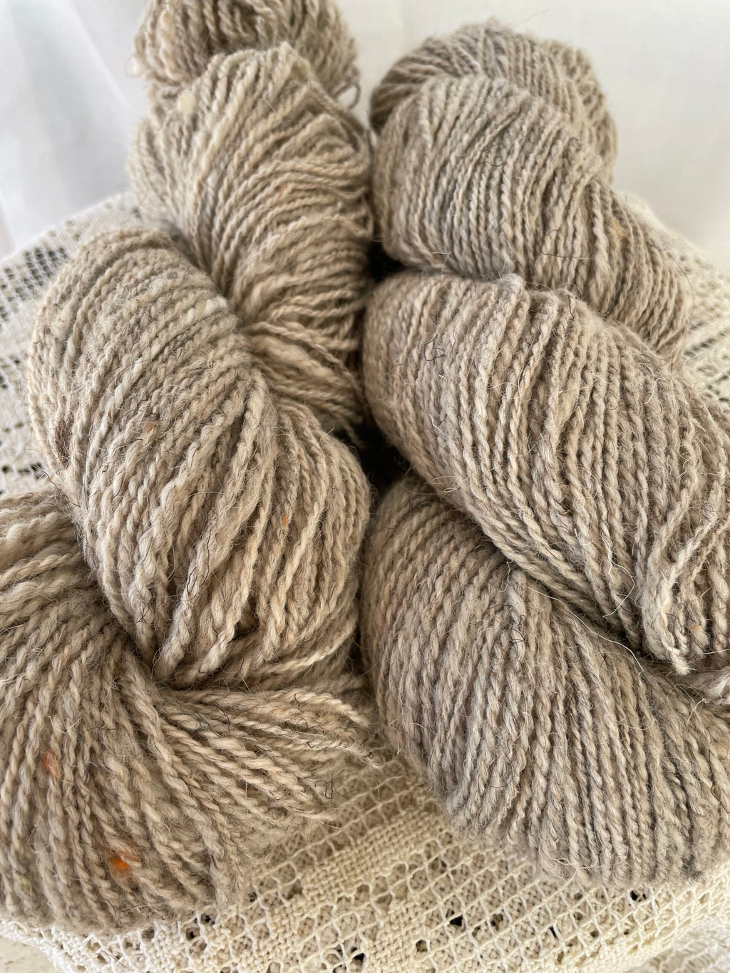 Late Snow, handspun yarn