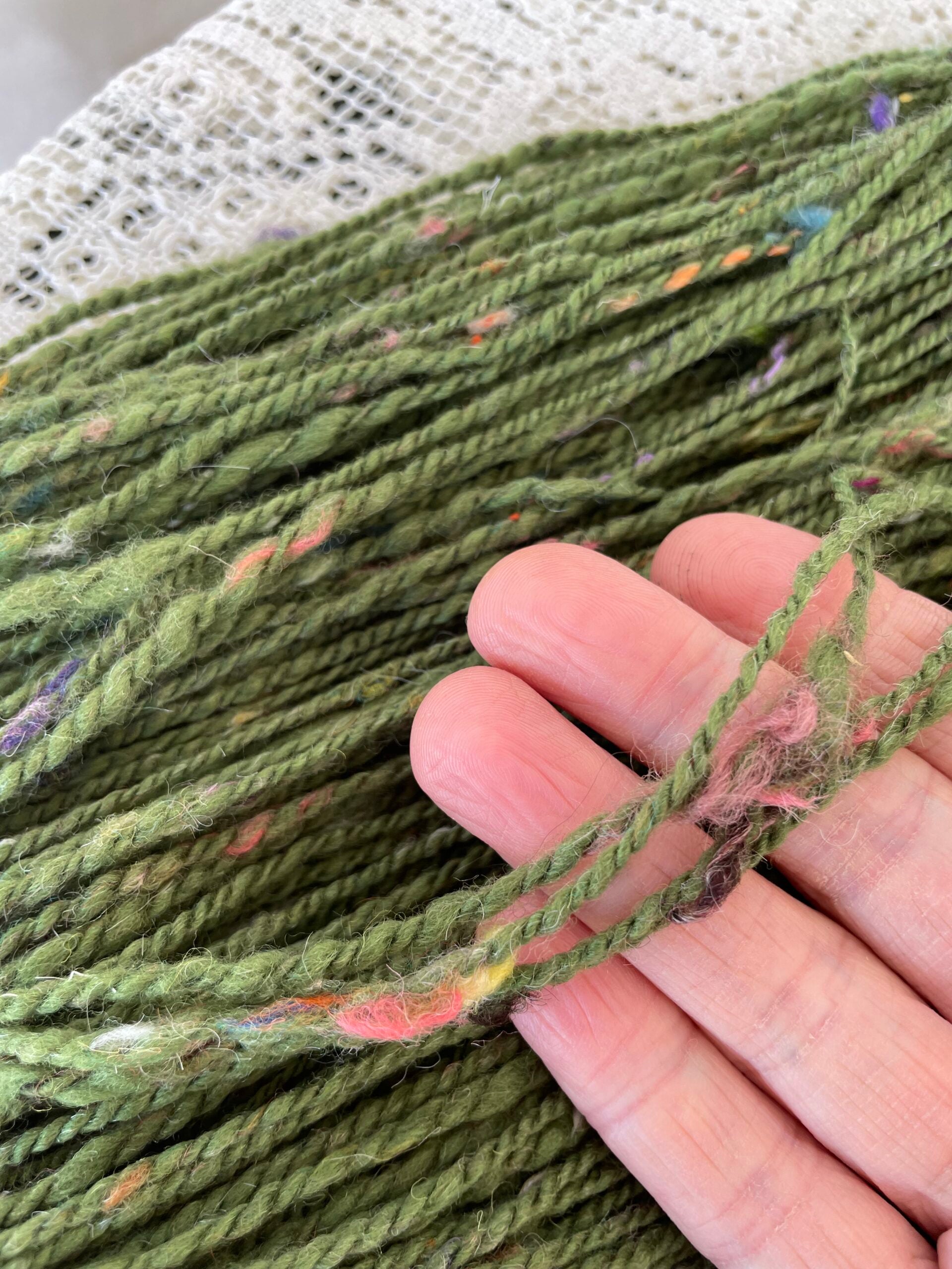 Monster, handspun yarn