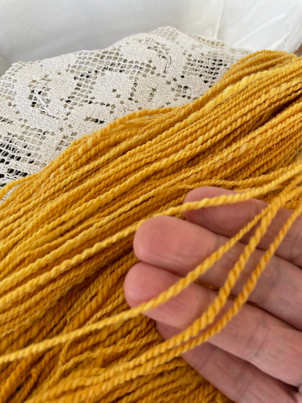 Handspun Corriedale wool