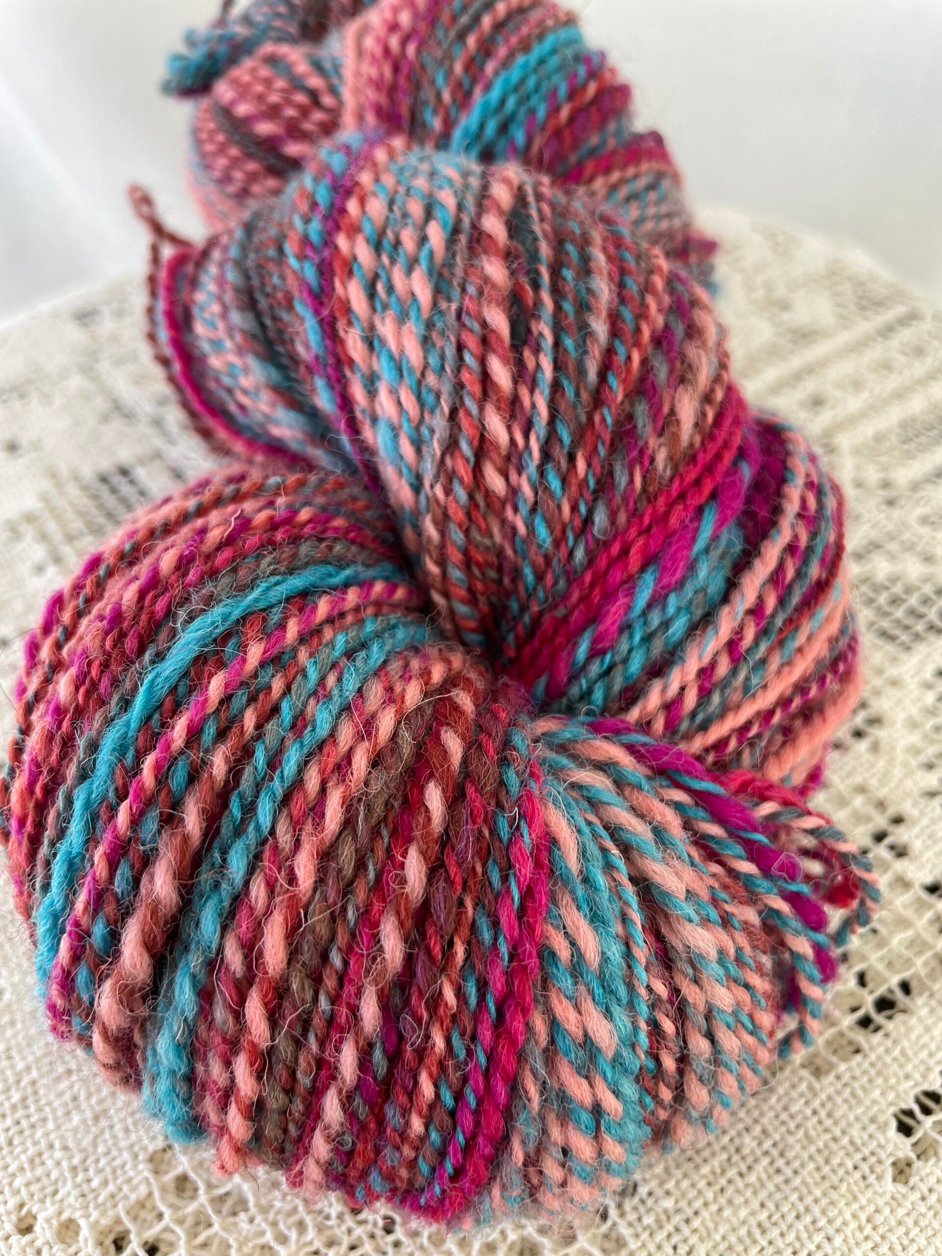 Handspun Kent-Romney wool