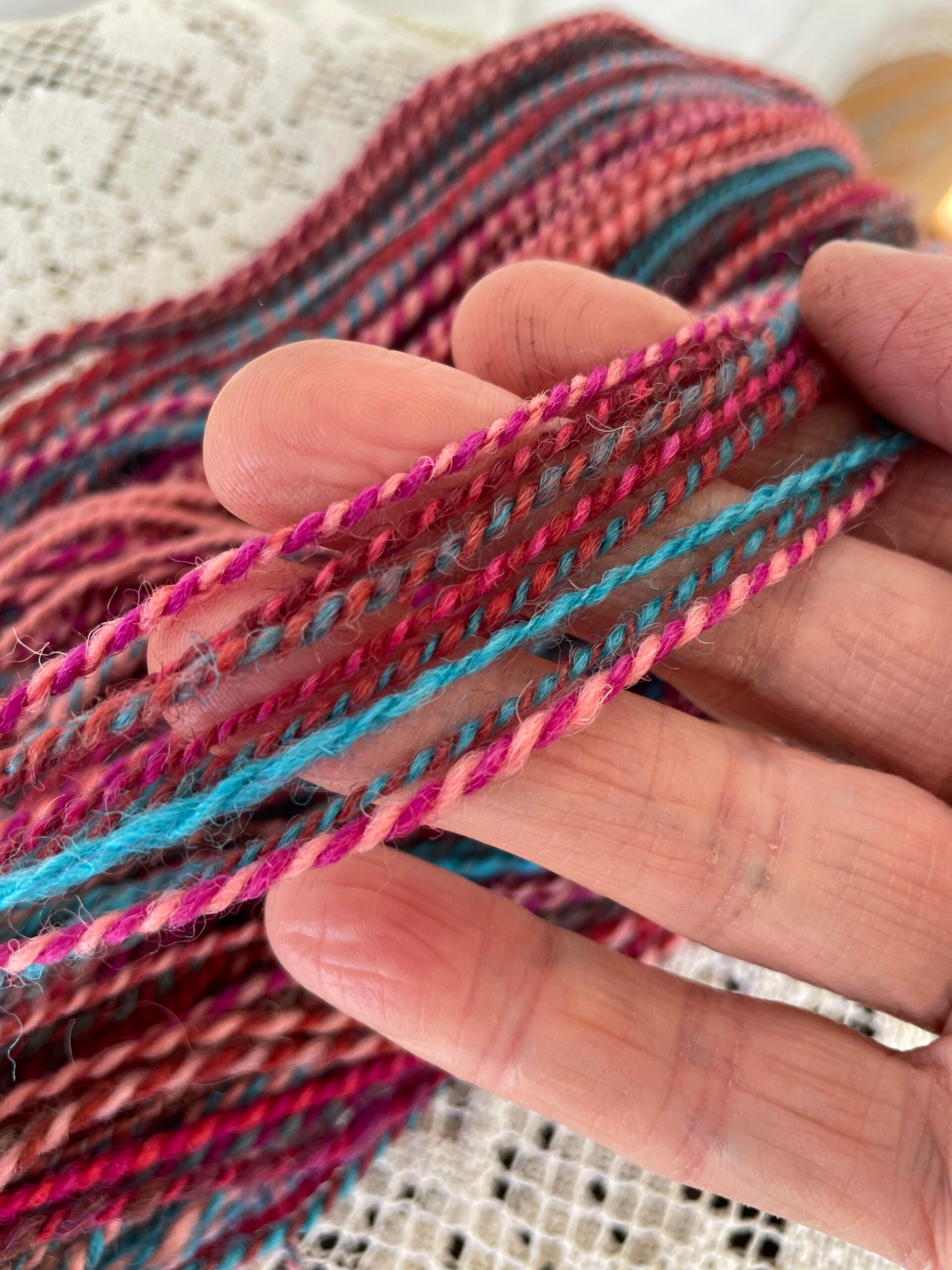 Handspun Kent-Romney wool