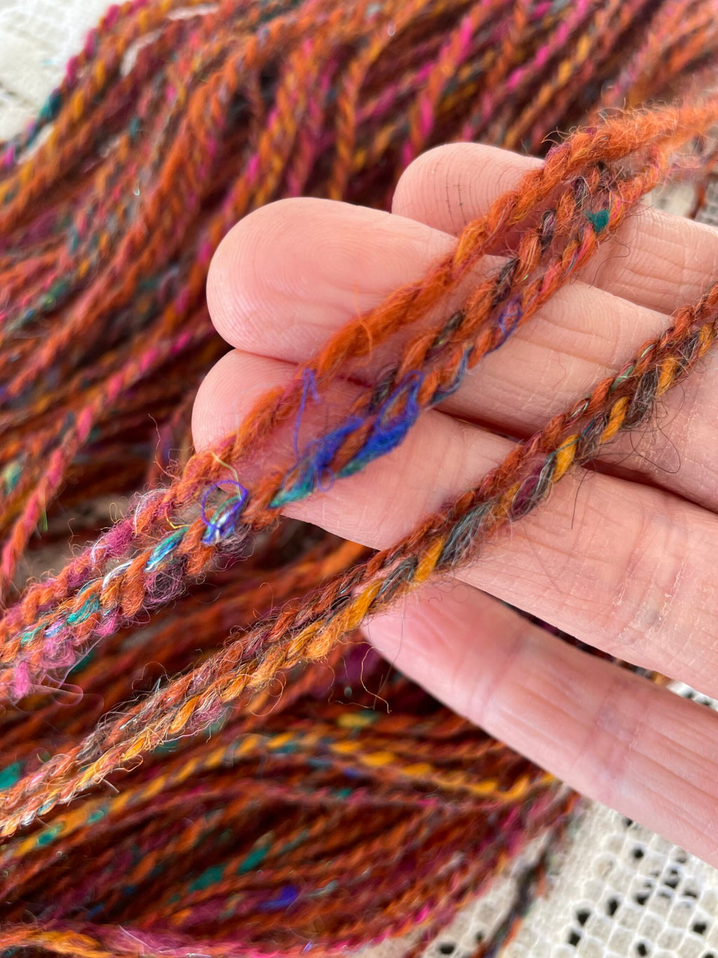 Community, handspun yarn