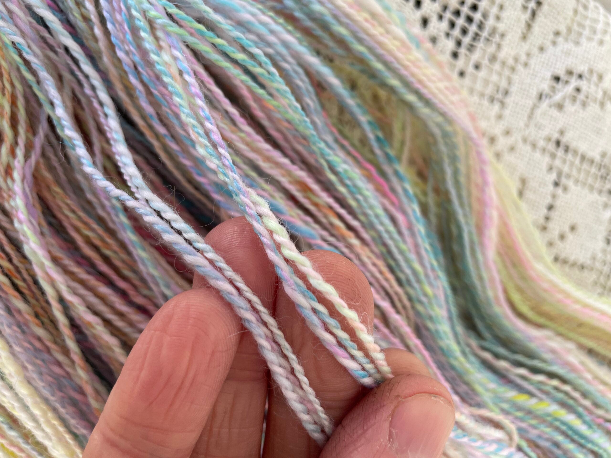 Handspun merino-mohair blend