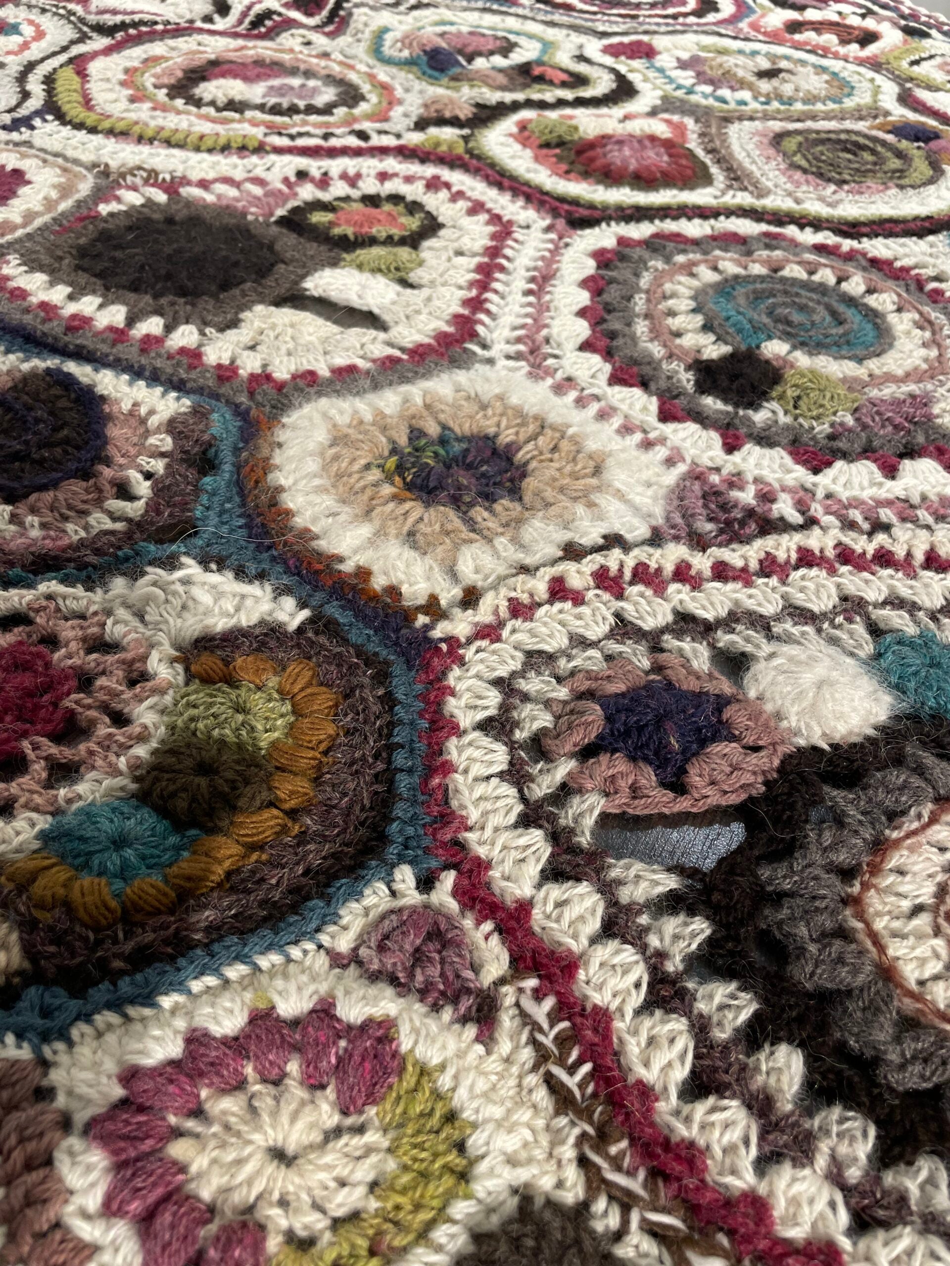 Sewing Circle, crocheted blanket