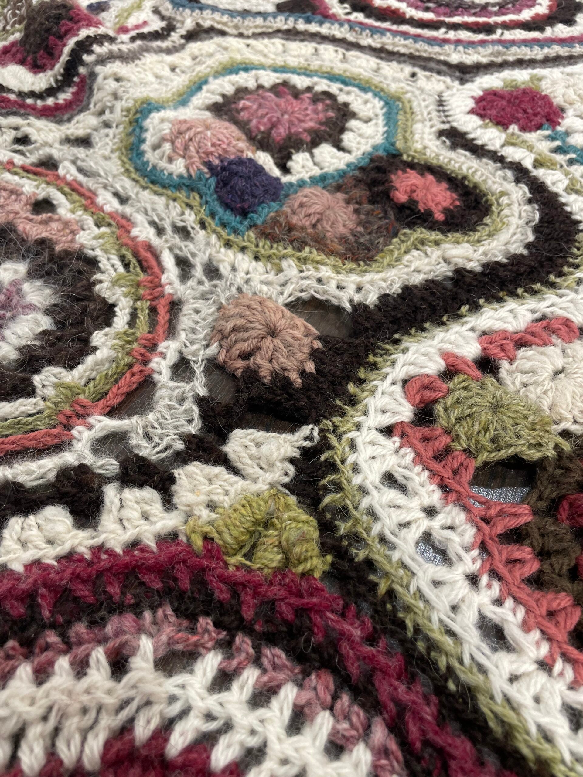 Sewing Circle, crocheted blanket