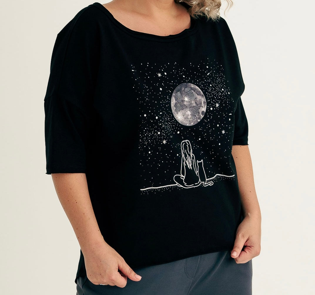 Tee 3D My Moon / Black