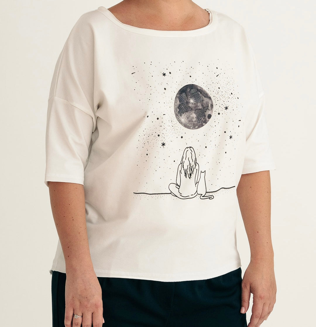 Tee 3D My Moon / Naturel