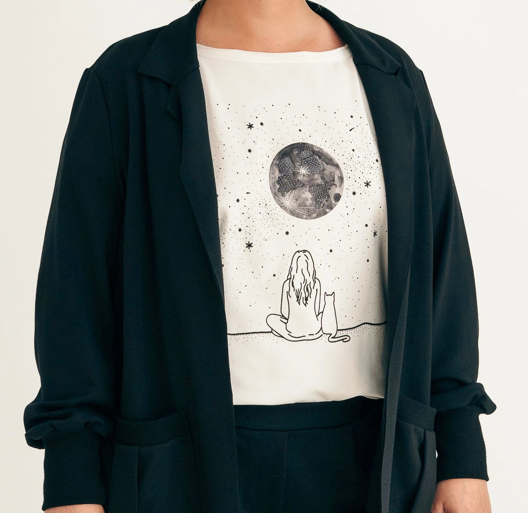 Tee 3D My Moon / Naturel