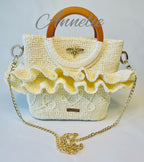 Exklusiv virkad väska