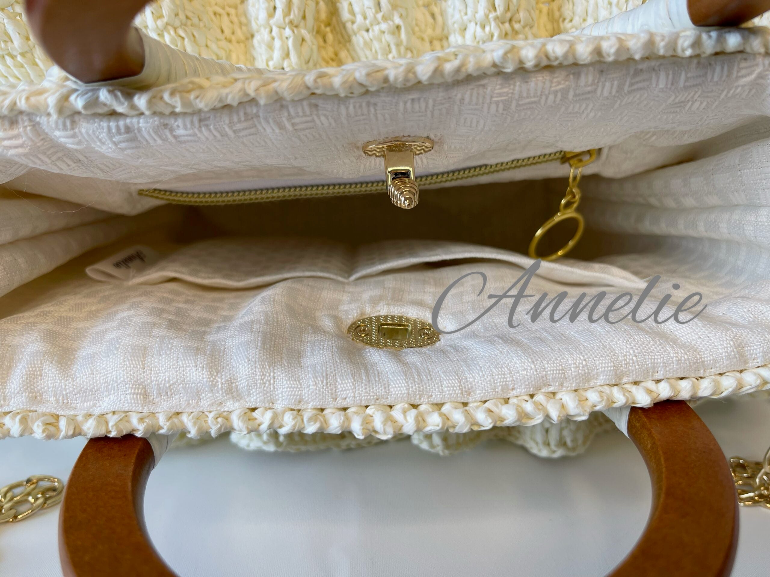 Exklusiv virkad väska