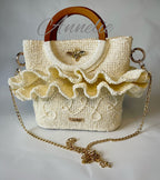 Exklusiv virkad väska