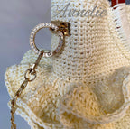 Exklusiv virkad väska