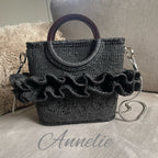 Virkad exklusiv handväska