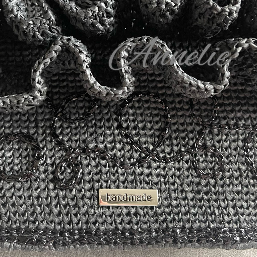 Virkad exklusiv handväska