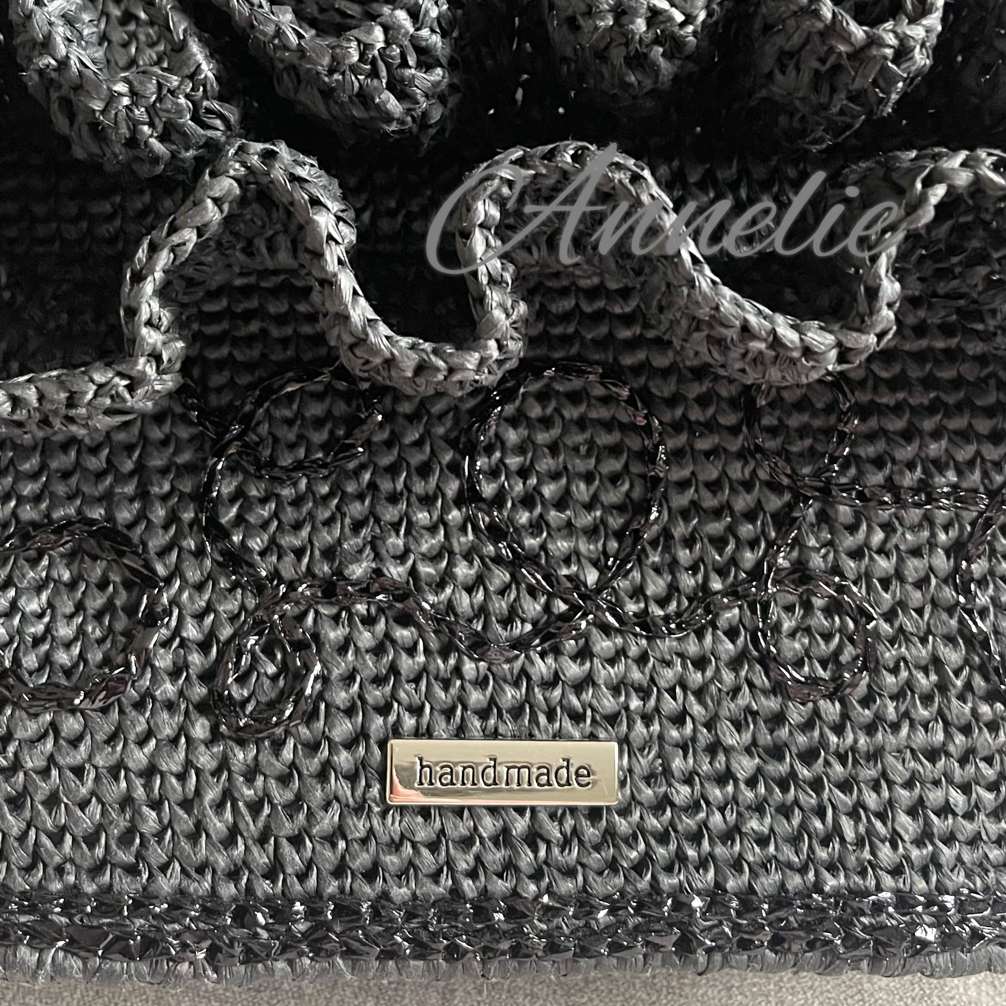 Virkad exklusiv handväska