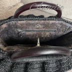 Virkad exklusiv handväska