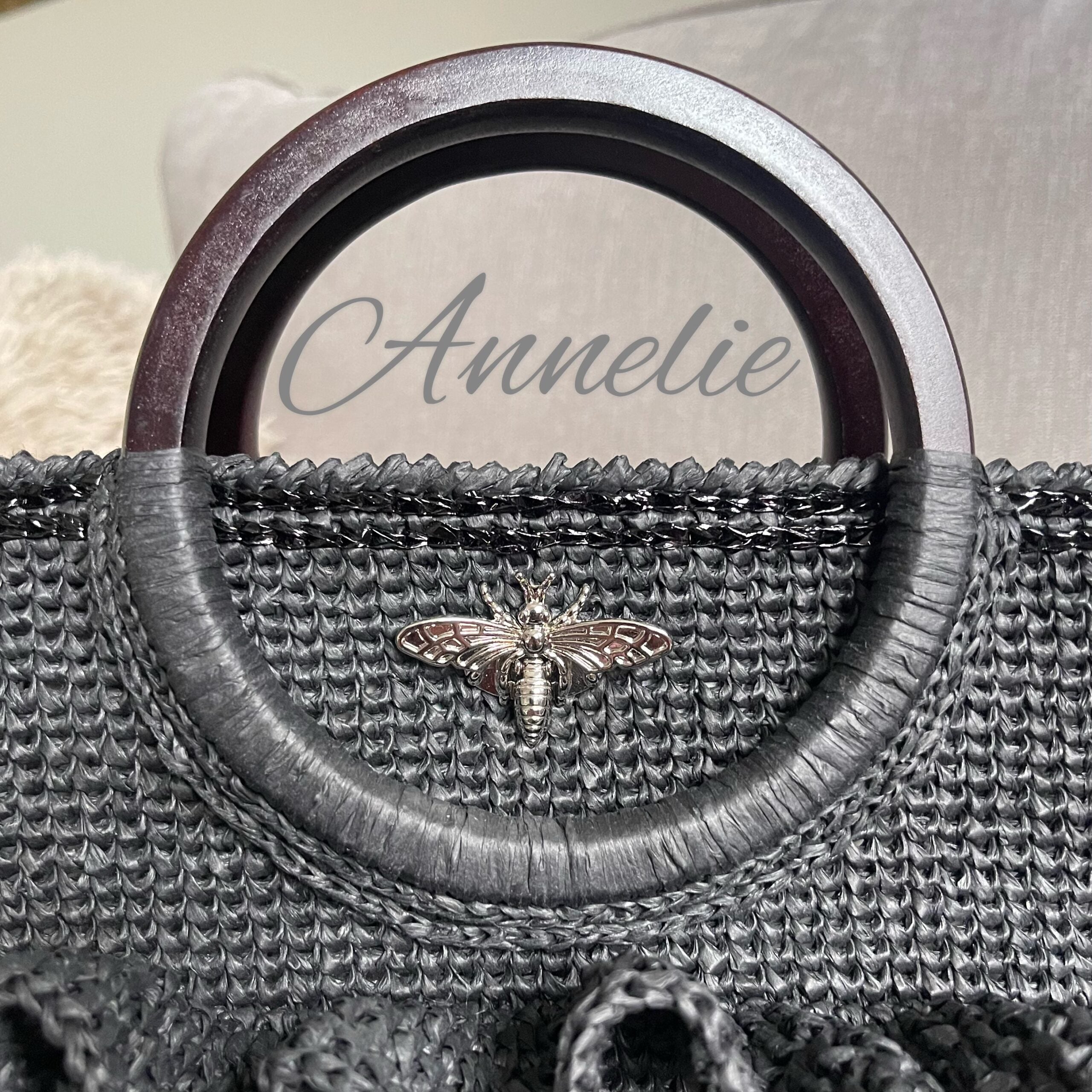 Virkad exklusiv handväska