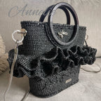 Virkad exklusiv handväska