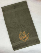 Frottéhandduk med katthuvud