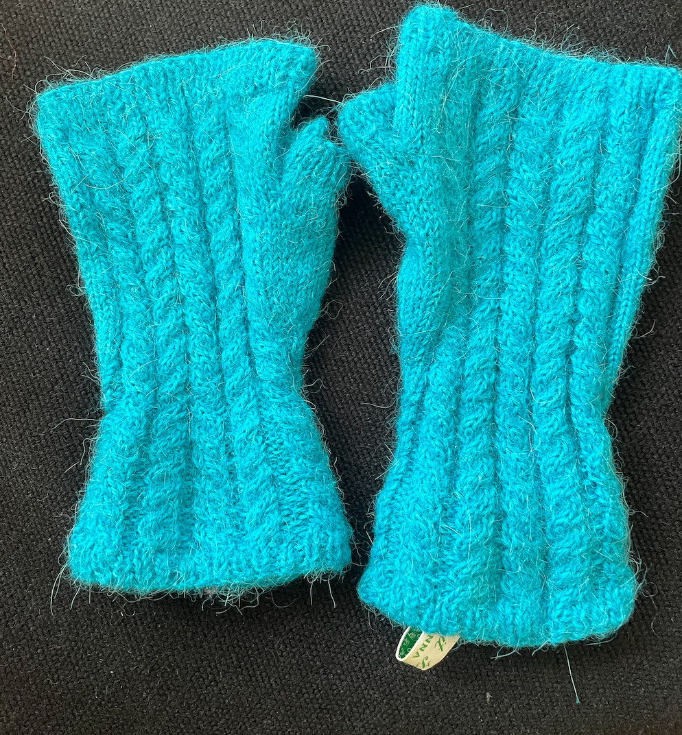 ALPACKA FLÄTOR Torgvantar/handledsvärmare