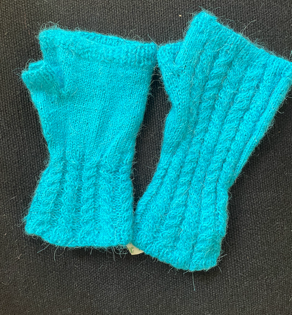 ALPACKA FLÄTOR Torgvantar/handledsvärmare