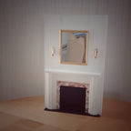 Miniatyr: Tidewater Virginia kamin, skala 1:12