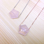 Minimalist Gemstone Necklace - Sterling Silver chain