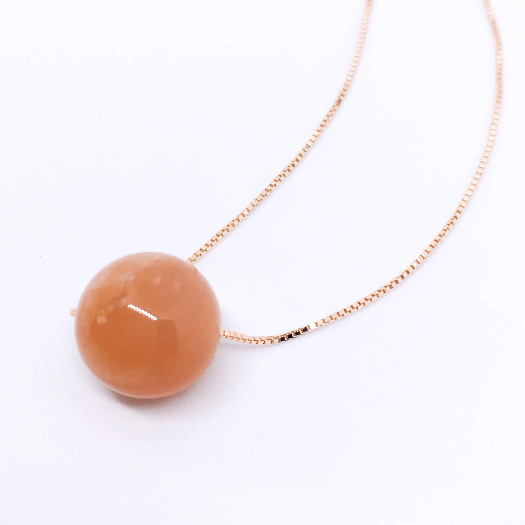 Minimalist Gemstone Necklace - Sterling Silver chain