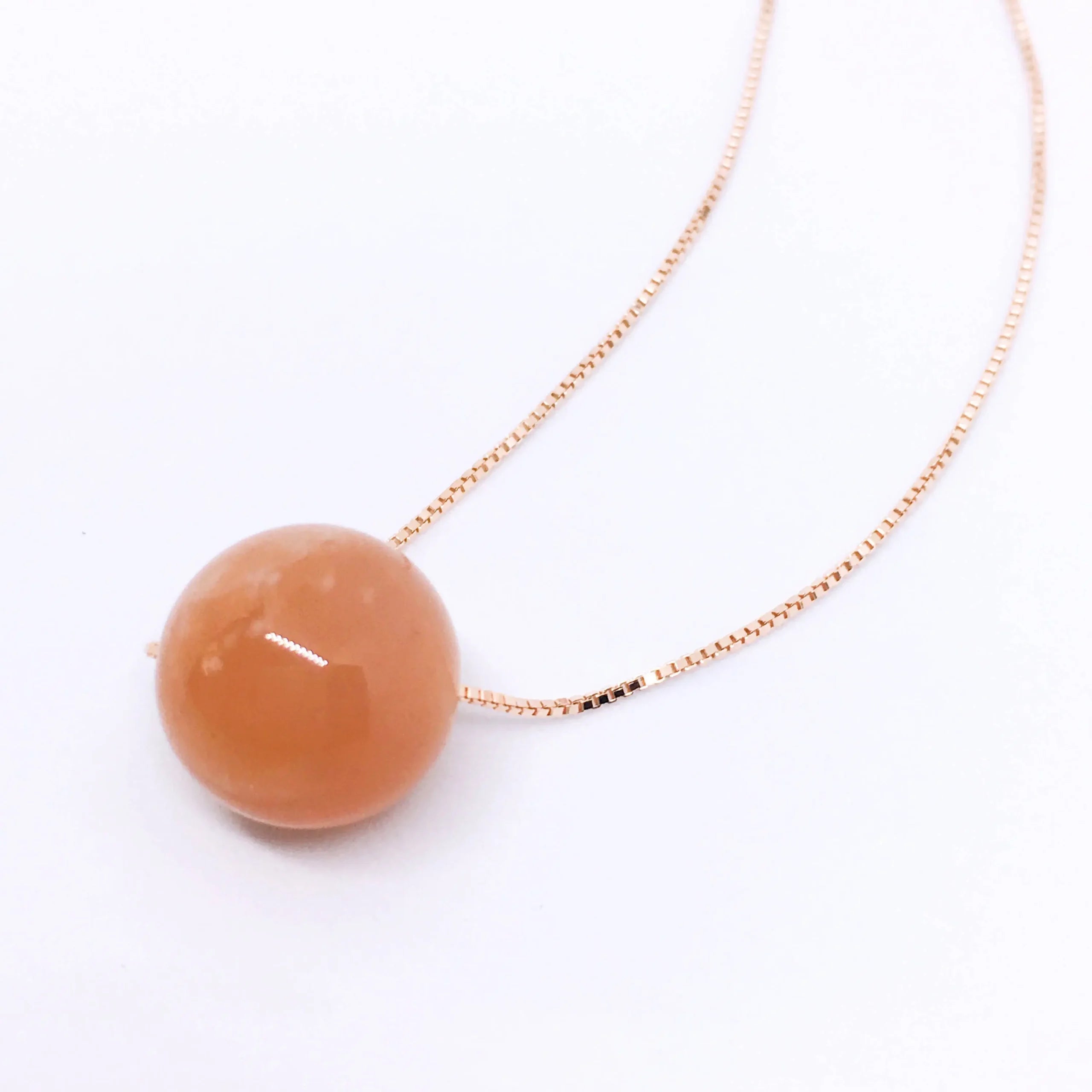 Minimalist Gemstone Necklace - Sterling Silver chain