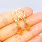 AAA Citrine Sterling Silver Earrings