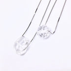 Minimalist Gemstone Necklace - Sterling Silver chain