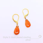 Gemstone Sterling Silver Earrings