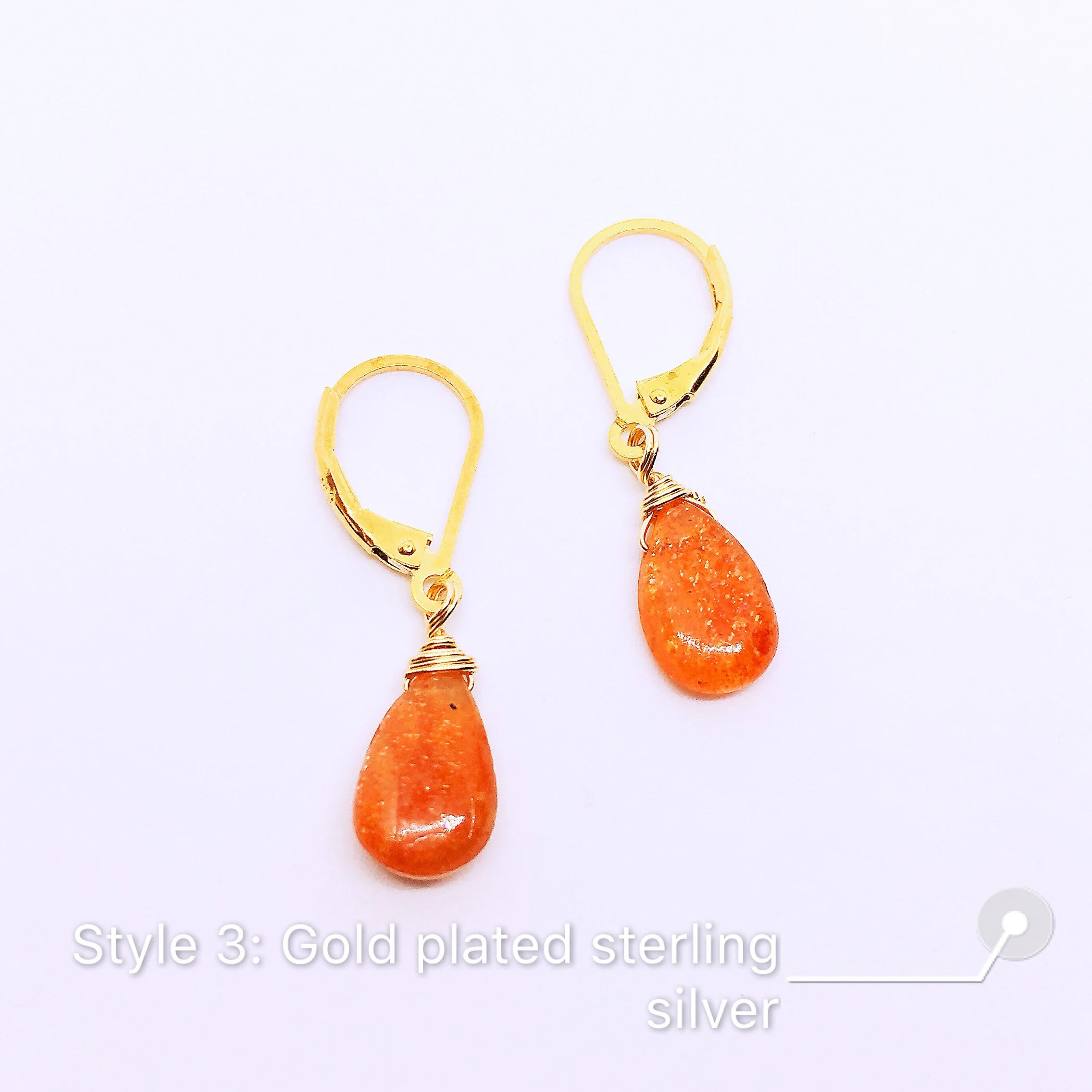 Gemstone Sterling Silver Earrings