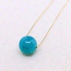 Minimalist Gemstone Necklace - Sterling Silver chain