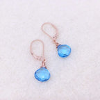 Small Hydro Quartz Sterling Silver Earrings