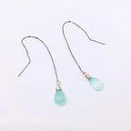 Small Hydro Quartz Sterling Silver Earrings